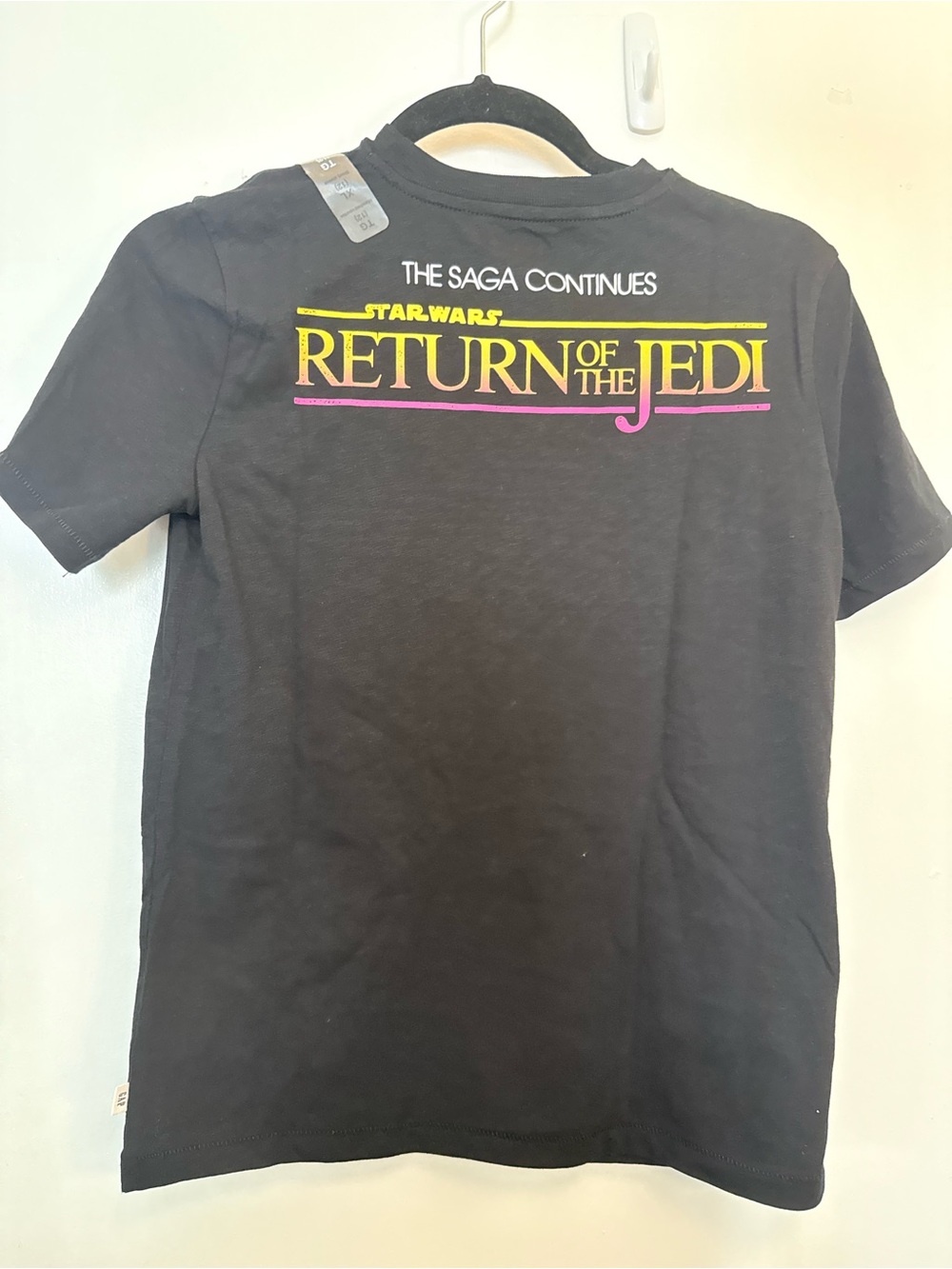GAP Black Star Wars Tee with Pink & Purple Lightsabers - Picture 3 of 5